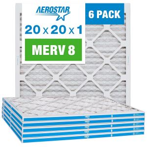 Aerostar 20x20x1 MERV 8 Pleated Air Filter